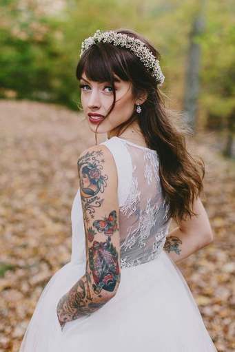 Bride tattoo -  see more ideas about brides with tattoos