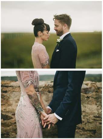 Wedding dresses for tattooed brides